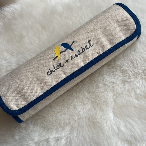 Chloe + Isabel Jewelry Organizer Velvet Roll Up Boho Gift Chic Holiday - Picture 5 of 8